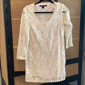 French Connection Lark rise lace dress